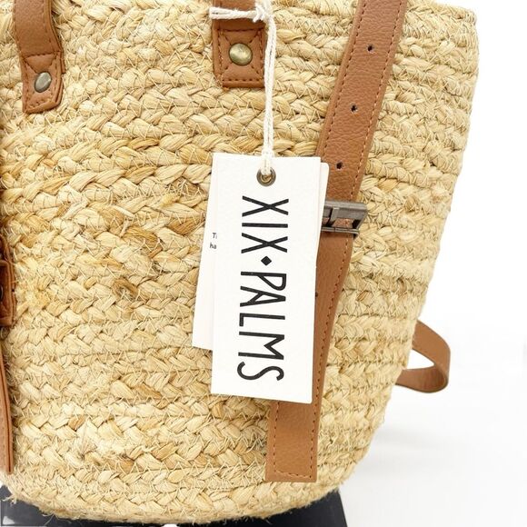 NWT XIX Palms Beachly The Shore Break Jute Insulated Picnic Cooler Backpack NEW main image 13